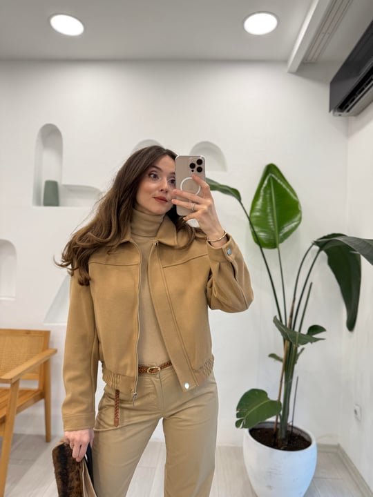 CAMEL 5308 KAŞE BOMBER CEKET