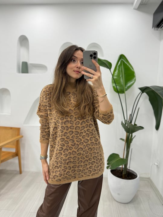 CAMEL 7004 LEOPAR DESEN KAZAK 