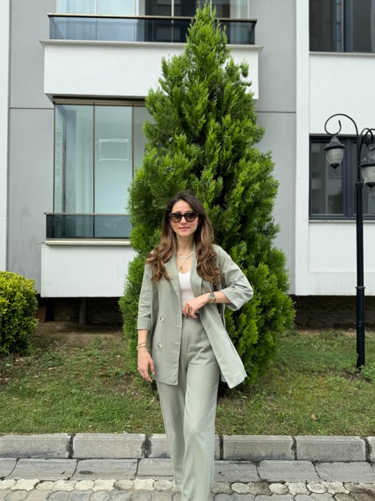 ÇİMEN YEŞİL 9450 CEKET PANTOLON TAKIM