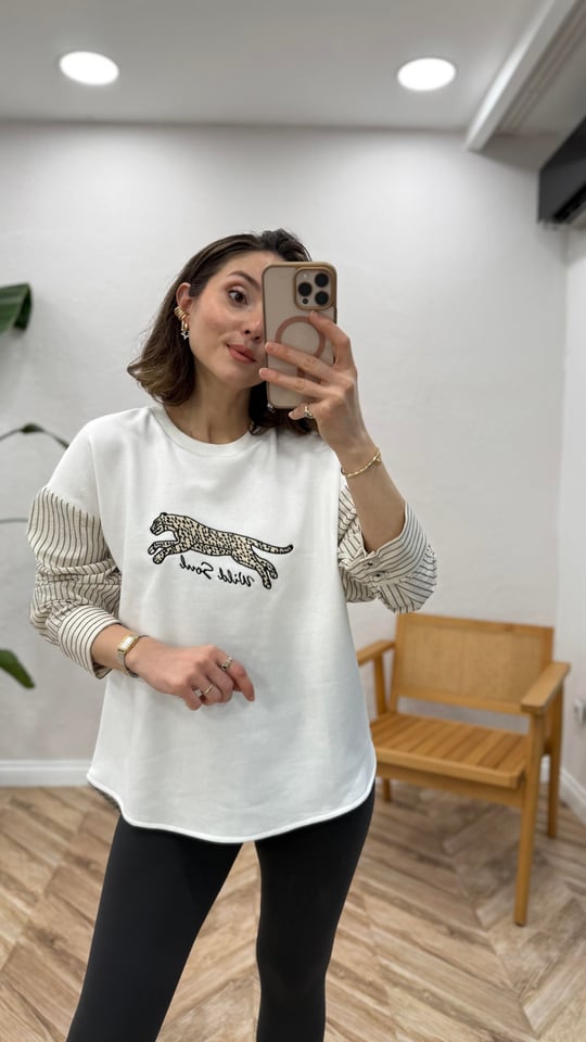 EKRU 0136 KAPLANLI SWEAT 