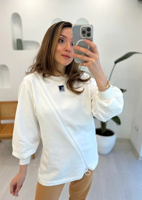 EKRU 1461 FERMUARLI SWEAT 