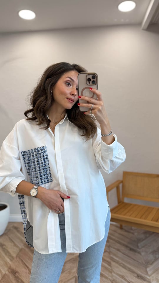 EKRU 1519 TUVİD DETAY GÖMLEK