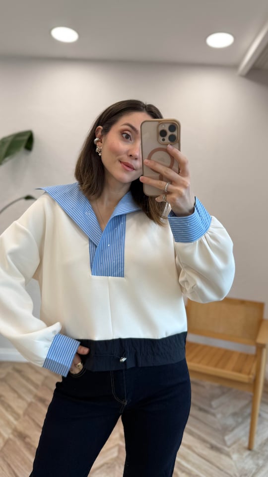 EKRU 35976 GARNİLİ SWEAT