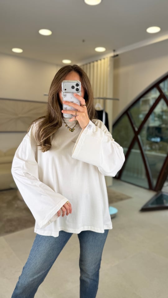 EKRU 3599 BİSİKLET YAKA SWEAT 