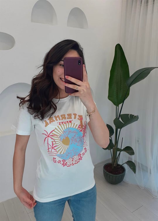 EKRU 4211 BASKILI TSHİRT 
