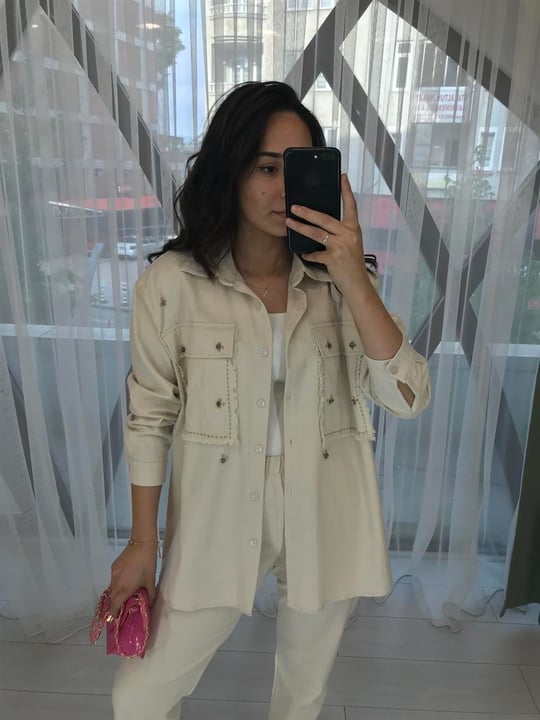 EKRU 6962 GABARDİN TAKIM 