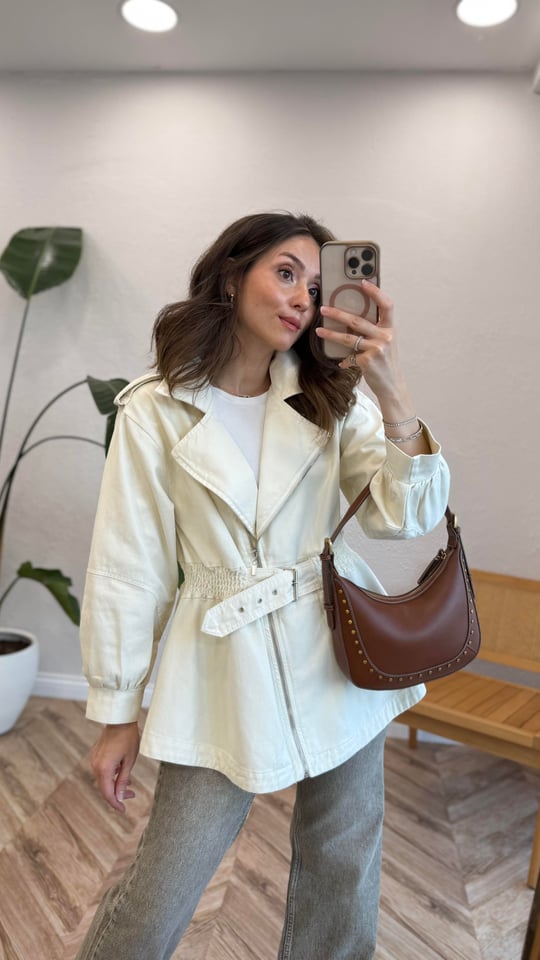 EKRU 7306 CEKET SARI 