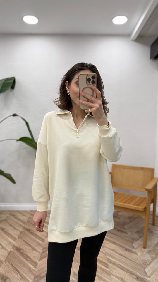 EKRU 8543 SWEATSHİRT