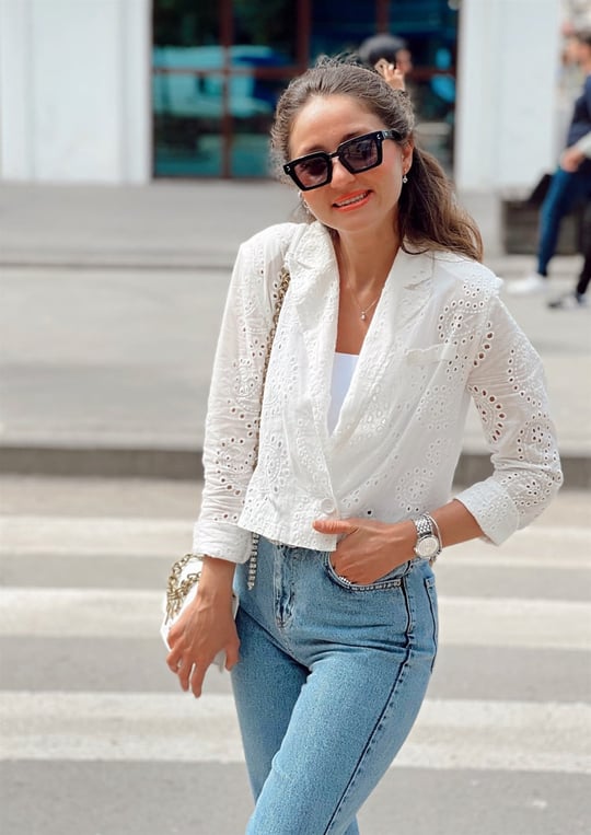 EKRU FİSTO BLAZER CEKET 