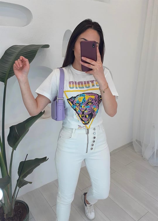 EKRU STUDİO BASKILI TSHİRT