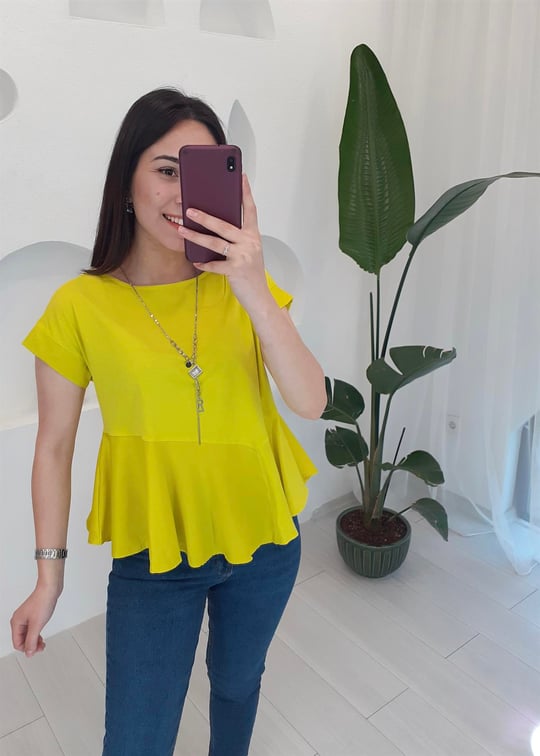 FISTIK YEŞİL 7126 BLUZ 