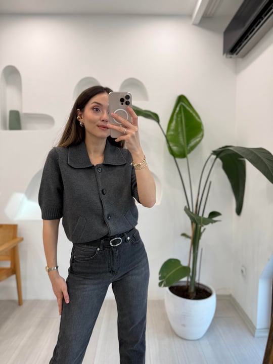 FÜME 60285 TRİKO HIRKA 
