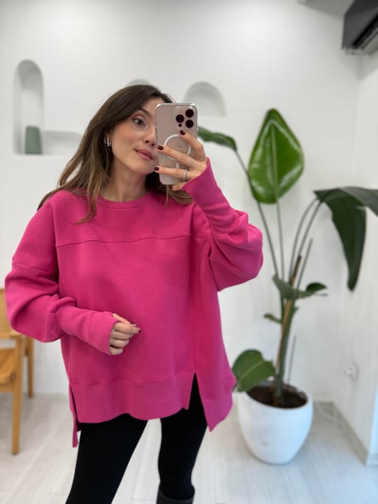 FUŞYA 40111 OVERSİZE SWEAT 