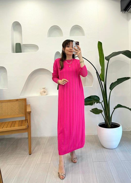 FUŞYA 40730 TRİKO ELBİSE