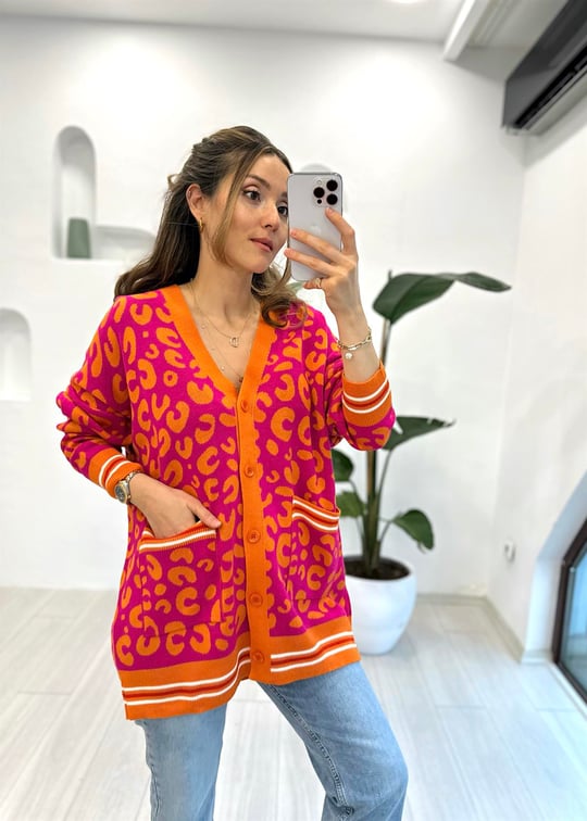 FUŞYA-TURUNCU 8625 LEOPAR HIRKA 