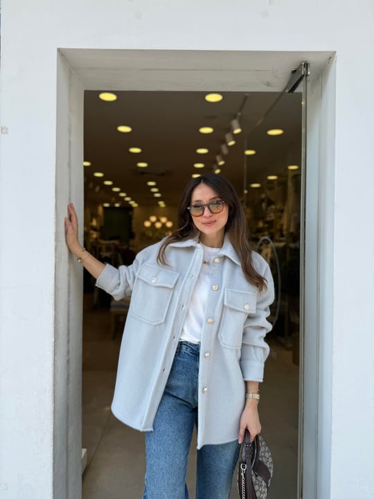 GRİ 1137 PELUŞ CEKET 