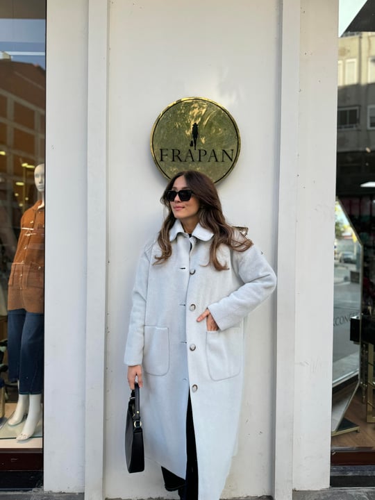 GRİ 31134 OVERSİZE KABAN