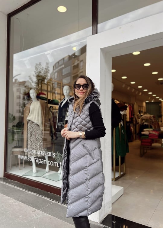 GRİ DOLUM YELEK 