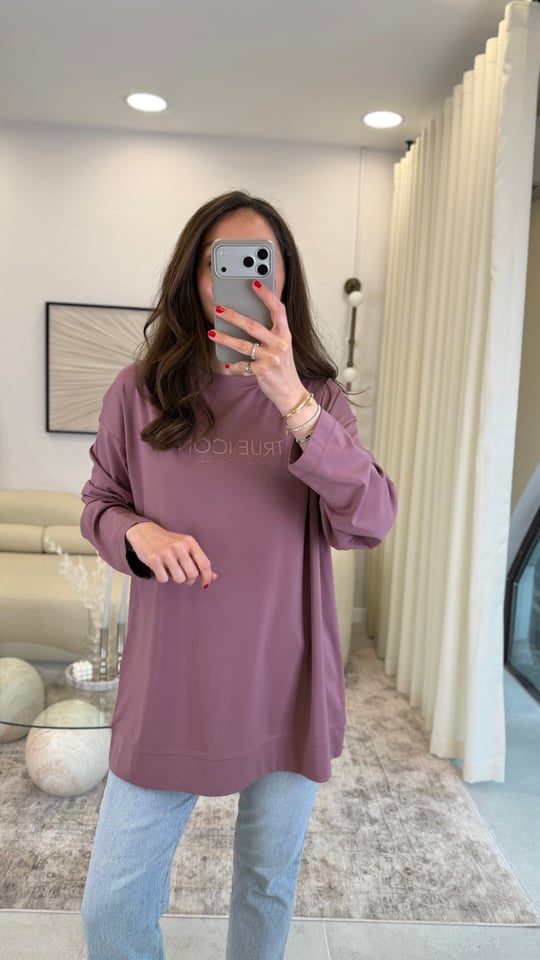 GÜL 7523 BASKILI SWEATSHİRT 