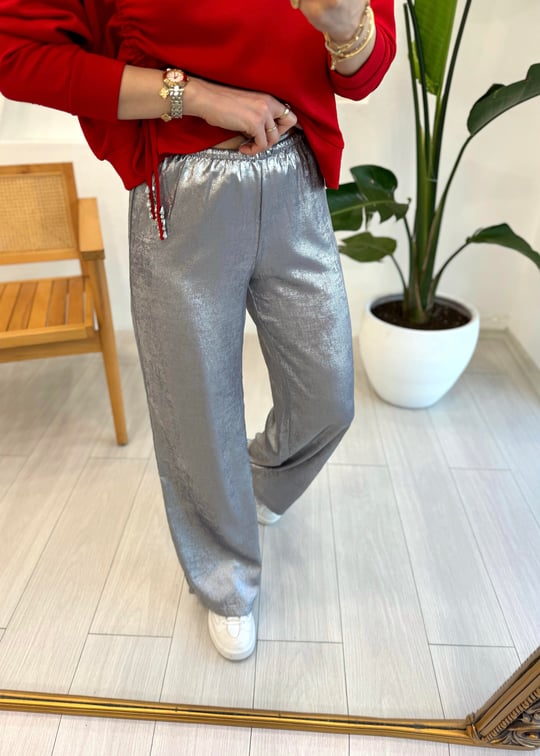 GÜMÜŞ 6087 PARLAK PANTOLON 