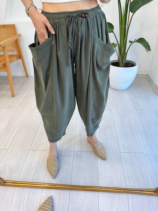 HAKİ 1659 TENCEL PANTOLON