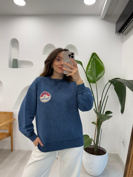 İNDİGO 6527 BASKILI SWEAT