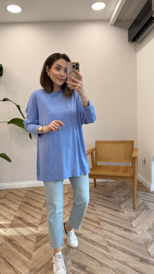 İRİS 34297 BASKILI SWEAT