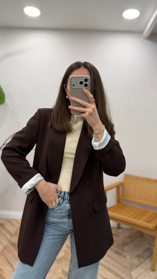 KAHVE 1047 BLAZER CEKET 