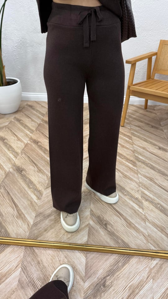 KAHVE 1282 TRİKO PANTOLON 