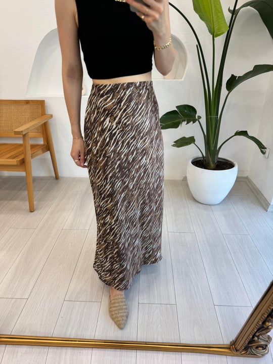 KAHVE 31866 DESENLİ ETEK 