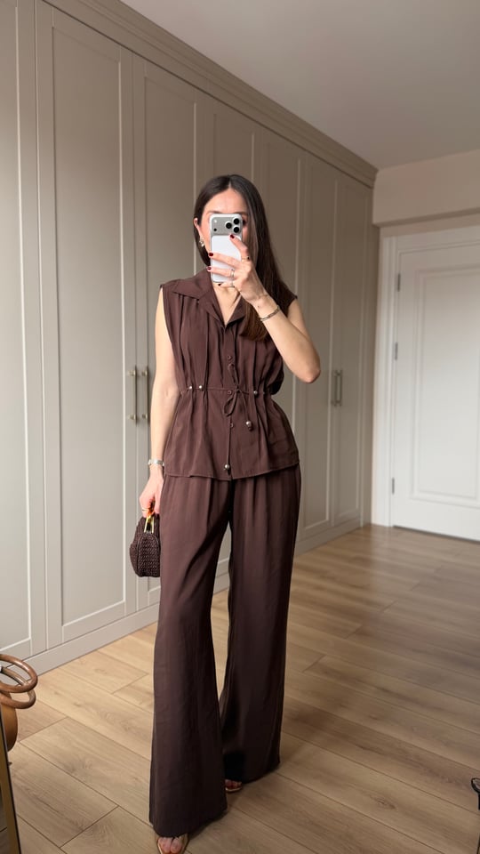 KAHVE 5712 BELİ BİYELİ TAKIM