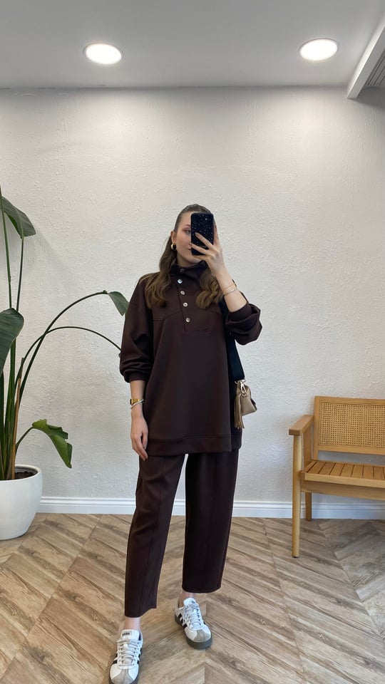KAHVE 5792 YÜKSEK YAKA TAKIM