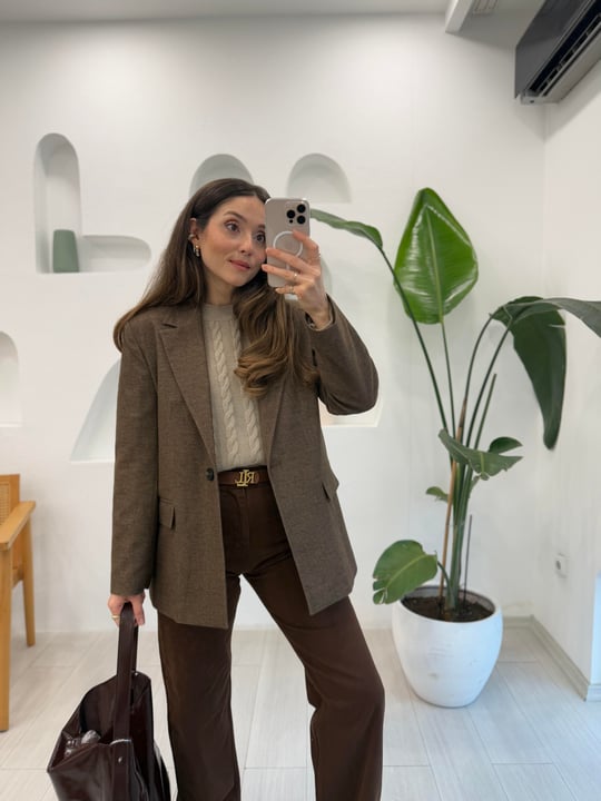 KAHVE 60761 BLAZER CEKET 