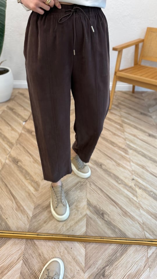 KAHVE 6207 KONİK PANTOLON 