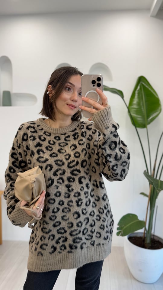 KAHVE 9056 LEOPAR DESEN