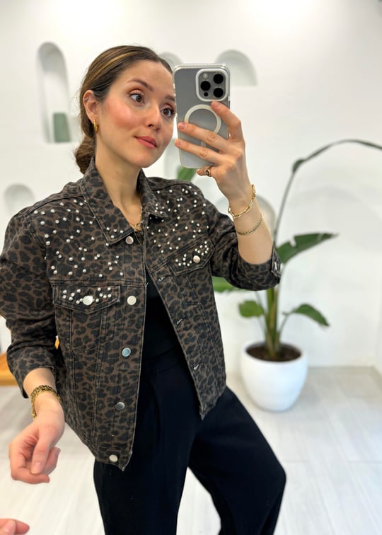 KAHVE 9160 LEOPAR CEKET