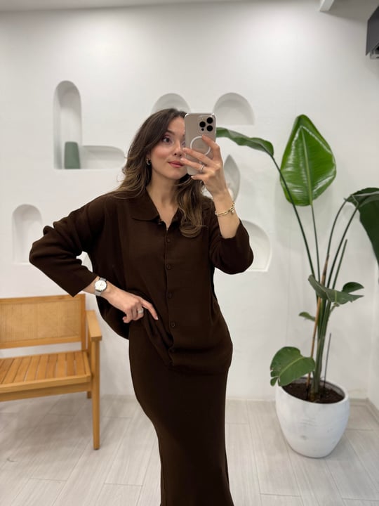 KAHVERENGİ 4661 POLO YAKA TAKIM