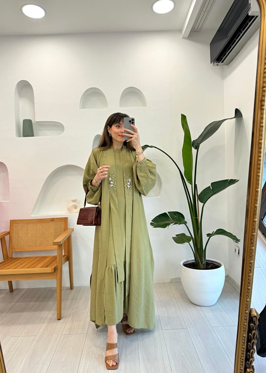 KEKİK 4853 TENCEL KAFTAN