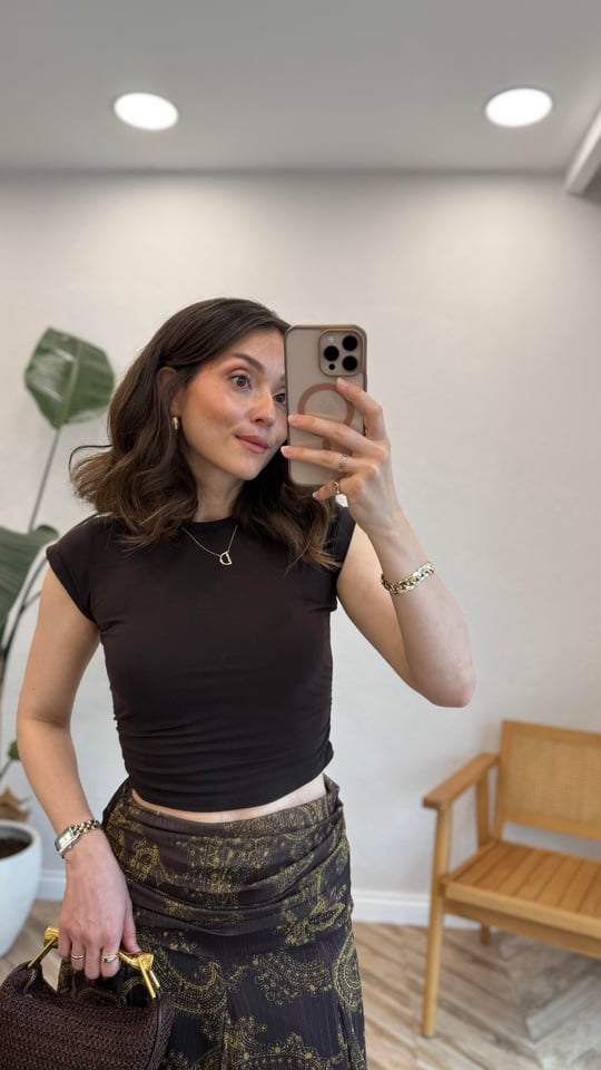 KOYU KAHVE 30899 BÜZGÜ DETAY CROP