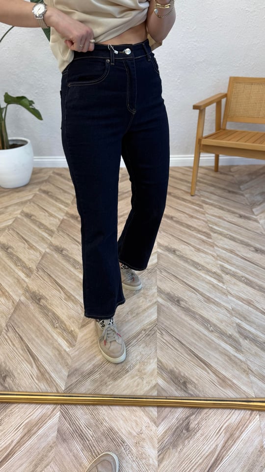 KOYU MAVİ 006 COS FLARE JEAN 
