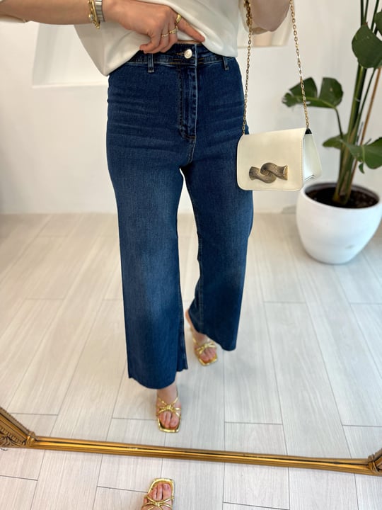 KOYU MAVİ 0105 FLARE JEAN