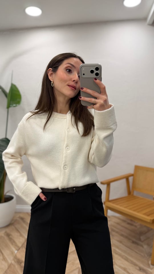 KREM 1043 ÇAPRAZ DÜĞME HIRKA
