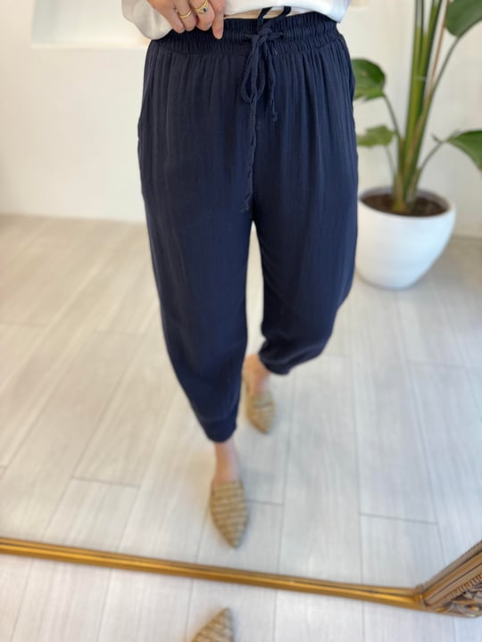 LACİVERT 0255 PAÇASI PİLİLİ PANTOLON