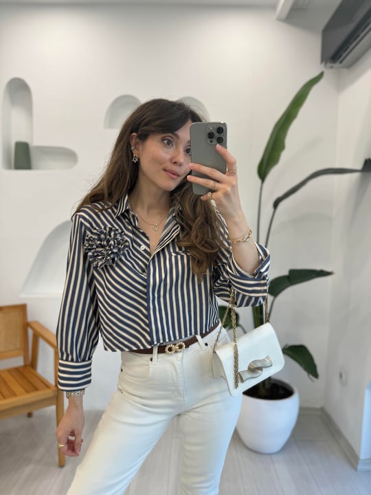 LACİVERT 2424 POPLİN GÖMLEK