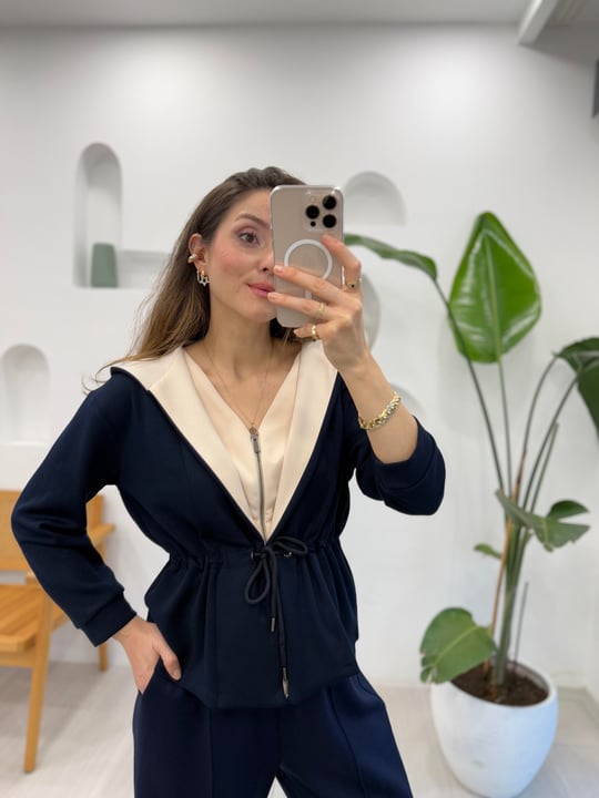 LACİVERT 2997 ÖRME CEKET