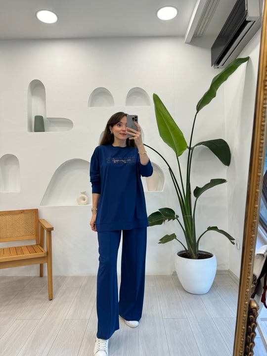LACİVERT 32960 SİM DETAY NAKIŞLI TAKIM
