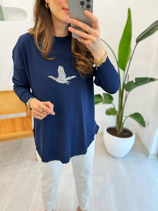 LACİVERT 4284 BLUZ