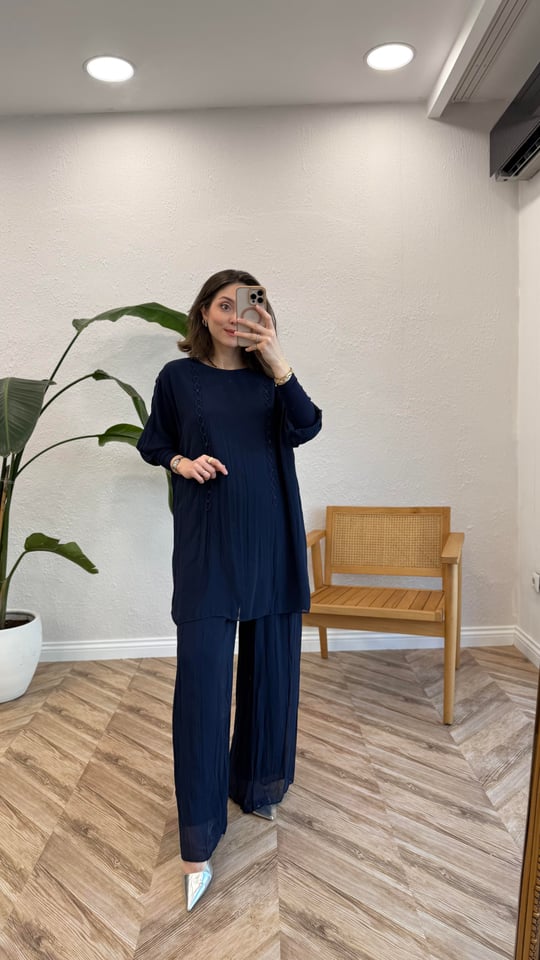 LACİVERT 5912 KIRAŞLI PANTOLON TAKIM 