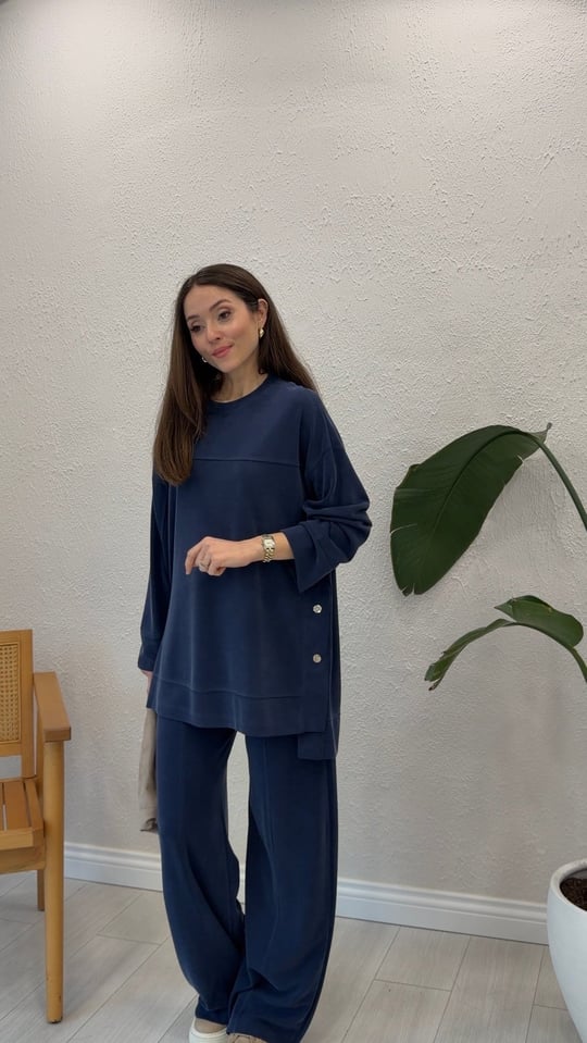 LACİVERT 6583 ÇITÇIT DETAY TAKIM 