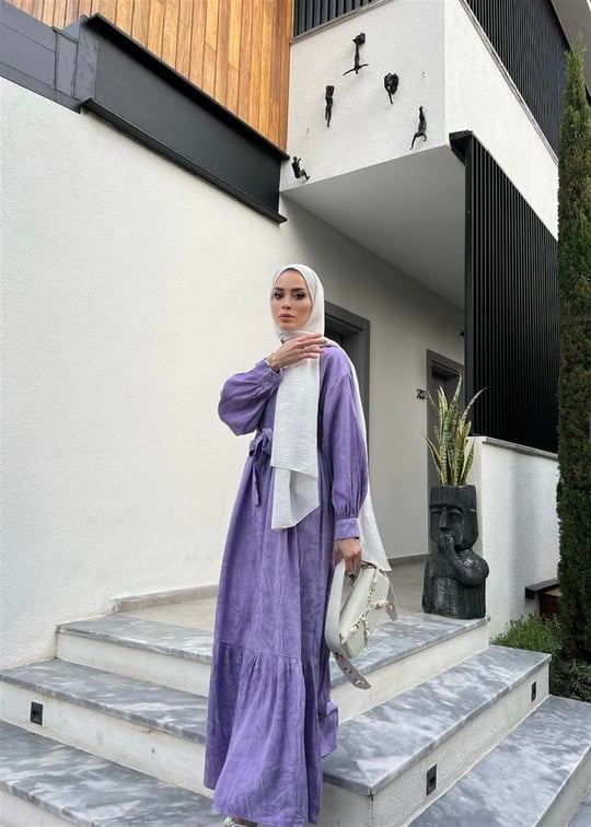 LİLA 8076 ELBİSE